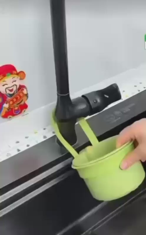 Prix : Promo 1500f au lieu 5000f .   Panier de vidange autonettoyant pour évier de cuisine, avec visage automatique par pression, attrape déchets, Panier de drainage suspendu au robinet, filtre à déchets.