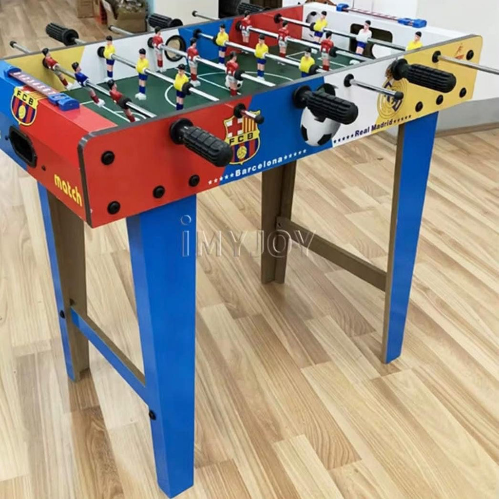 Table de football,  table en bois avec quatre barres et six barres , jouets interactifs ,parent-enfants , jeux de grande Bretagne, 4 boules , jeux très amusant pour les enfants et grandes personnes.