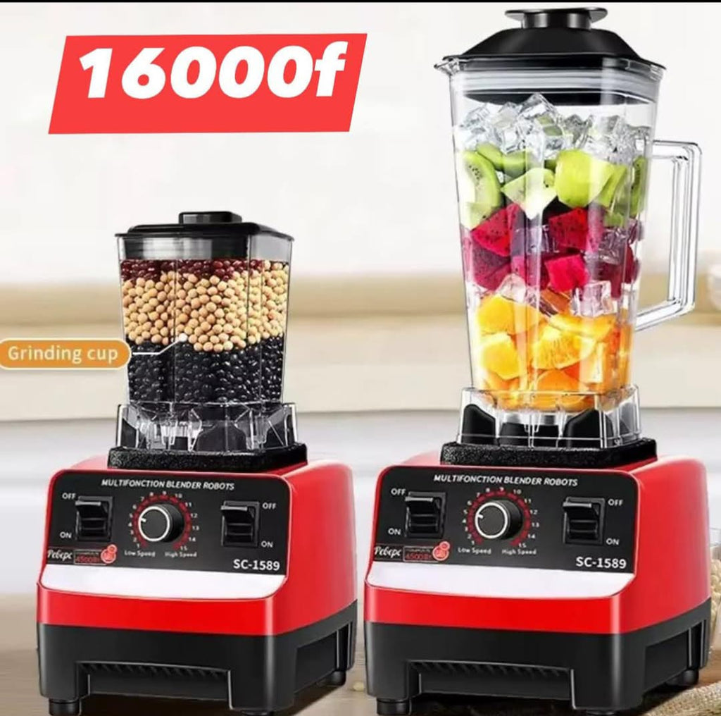 Spécial promo carême- marque silver crest _ blender 2 en 1 à double tasse , unités unique, blender polyvalent, prise US-850w , diverses réglages de vitesse, lames en acier inoxydable, presse - argument et blender , facile à nettoyer.