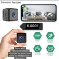 Mini camera sans WiFi sans connexion nouvelle technologie HD pour surveillance à distance permanente 24h/24h pas besoin de connexion internet.                                     Vous allez surveiller en temps réel vos enfants, maquis, chambre, hôtel.