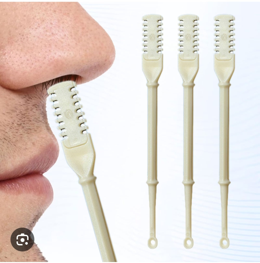 Prix : 2500f au lieu  6000f .           8 tiges, tondeuse à poils du nez à lame double face ,tondeuse manuelle pour poids du nez ,outil d'épilation unisexe sûr qui n'en dommage pas la peau.