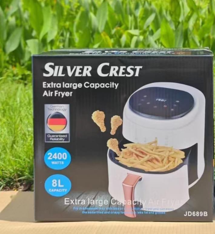 Prix : 25000f au lieu de 45000f.   Grande friteuse à air électrique 8 litres , four domestique intelligent, four à convention multifonction sans huile, 6modes de cuisson.