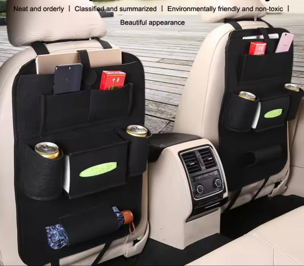 Prix : 1 à 8000f au lieu 18000f .       Nouveau sac de rangement pour siège de voiture, sacs suspendu pour dossier de siège, produits multifonctionnel pour le rangement dans les véhicules .