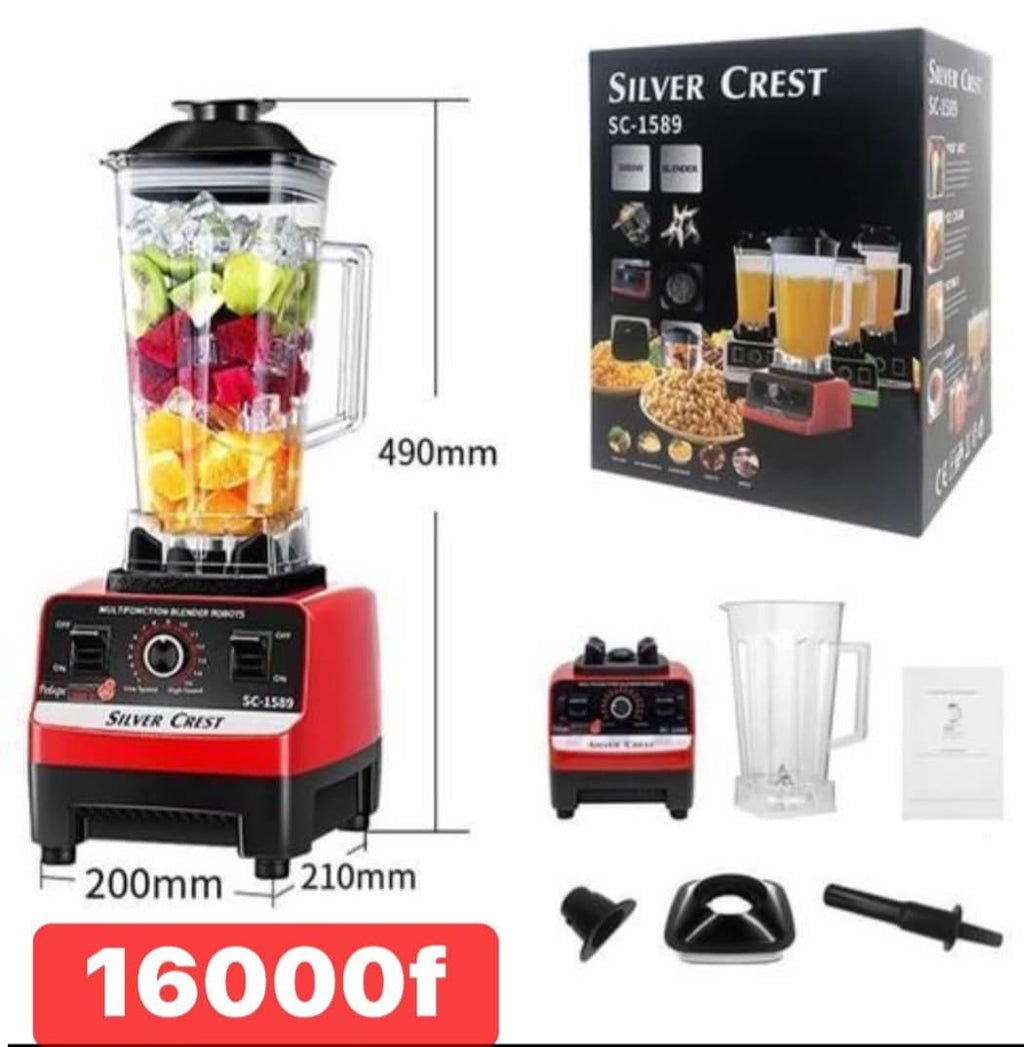 Spécial promo carême- marque silver crest _ blender 2 en 1 à double tasse , unités unique, blender polyvalent, prise US-850w , diverses réglages de vitesse, lames en acier inoxydable, presse - argument et blender , facile à nettoyer.