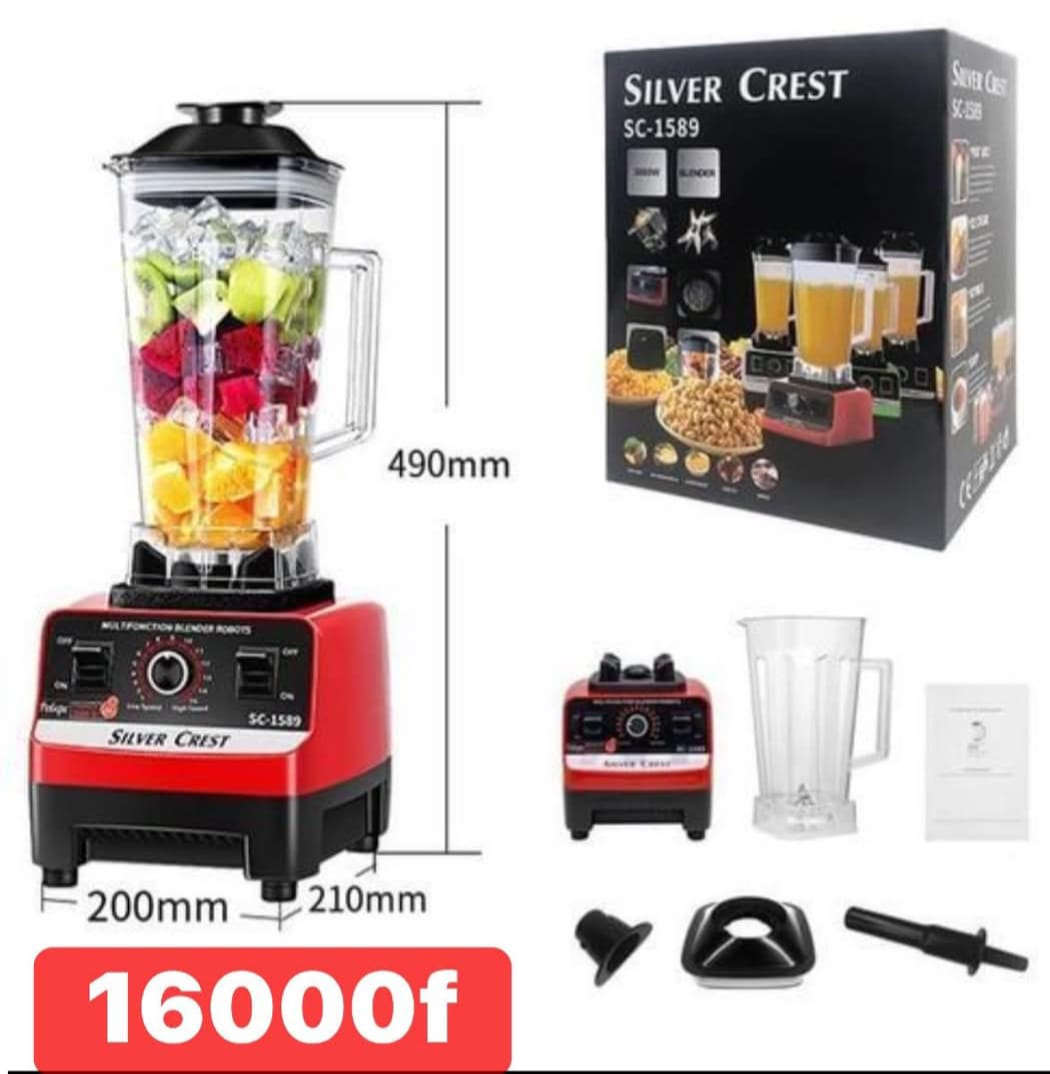 Spécial promo carême- marque silver crest _ blender 2 en 1 à double tasse , unités unique, blender polyvalent, prise US-850w , diverses réglages de vitesse, lames en acier inoxydable, presse - argument et blender , facile à nettoyer.