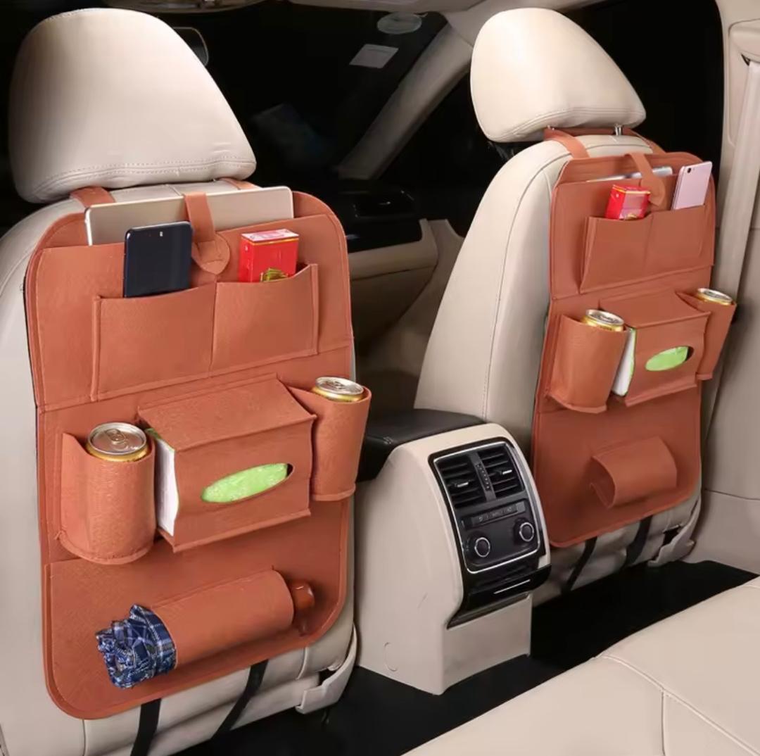 Prix : 1 à 8000f au lieu 18000f .       Nouveau sac de rangement pour siège de voiture, sacs suspendu pour dossier de siège, produits multifonctionnel pour le rangement dans les véhicules .