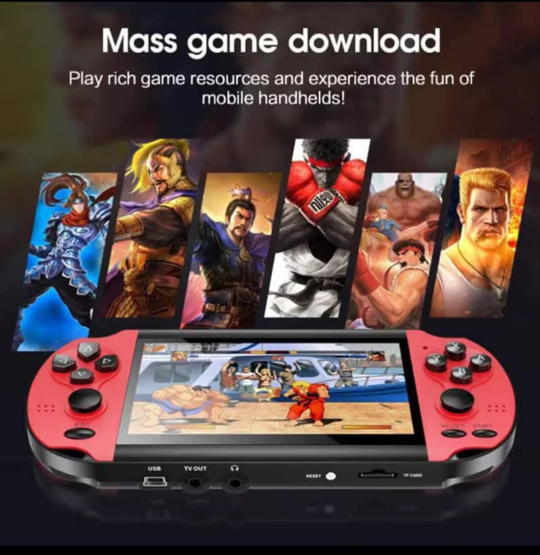 Console de jeux x12. Portable, puissante et pleine de nosta. Plus de 3500 jeux intégrés, les classiques de votre enfance ( PS1 ,NES , Game ,batterie 1800mAh ( rechargeable via USB ,musique, bleuthooth connecté.
